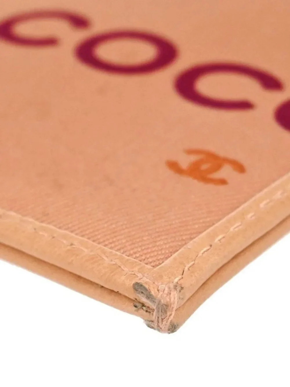 Chanel Pink Canvas COCO Chain Handbag